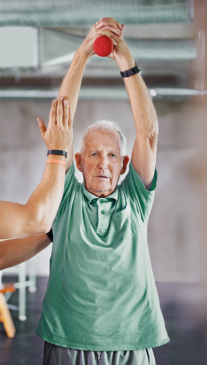 Personne bénéficiaire du service à la personne qui fait un coaching avec Rémy Reynaud